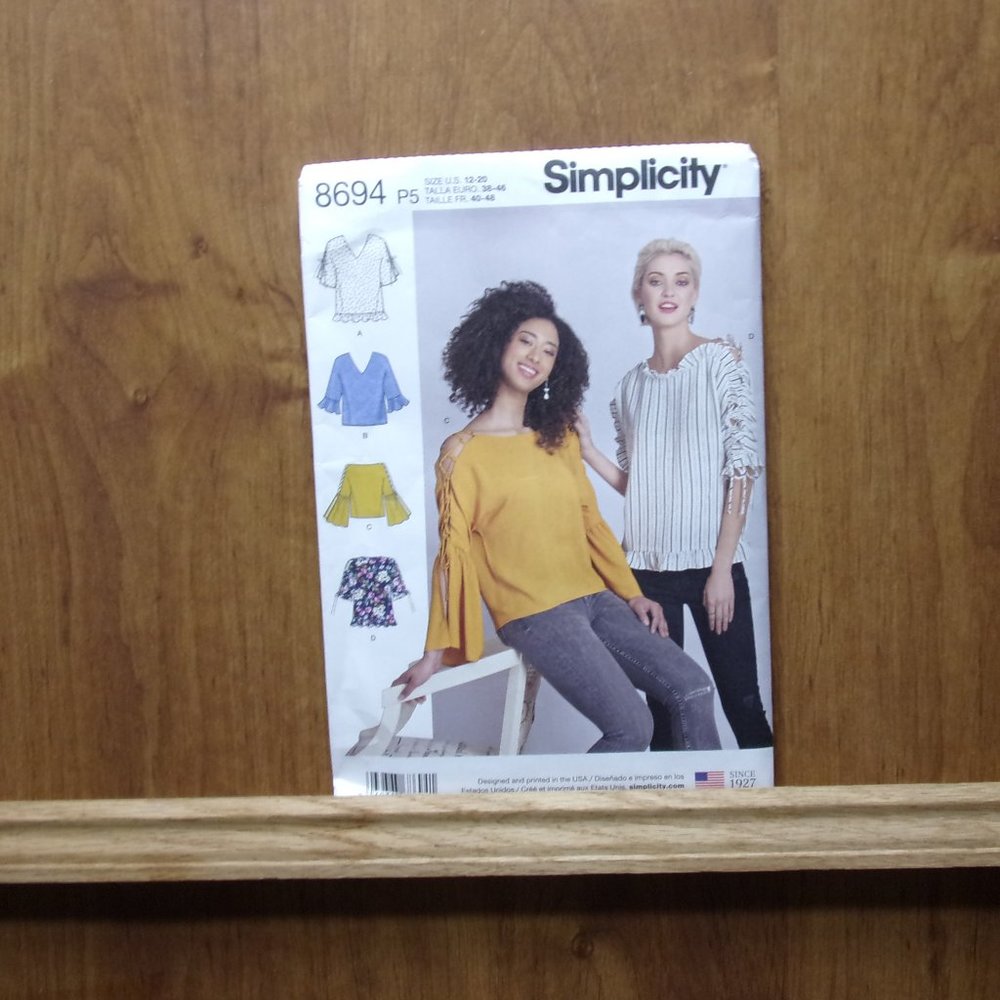 Simplicity 8694 Blouse Top Sewing Pattern